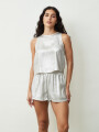 SHORT LUNIA PLATEADO