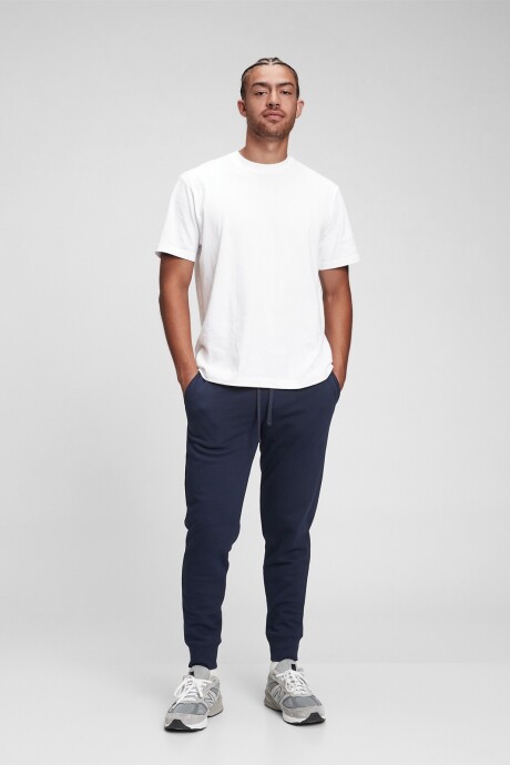 Pantalon Deportivo Con Felpa Logo Gap Hombre Tapestry Navy