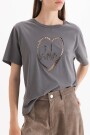 REMERA TI AMO Gris