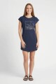 Vestido remeron estampado AZUL MARINO
