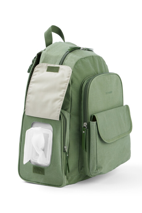 Mochila maternal Luna, verde Sin color