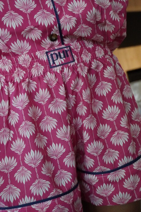 Late Check Out Pijama Corto Rosado