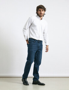 012684 CAMISA HARRY Beige/blanco