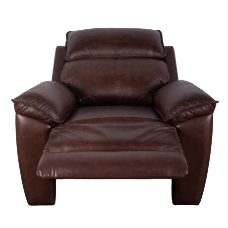 RECLINER ELÉCTRICO 1 CUERPO CUERO-Y-SIMIL-CUERO MARRON JOSHUA