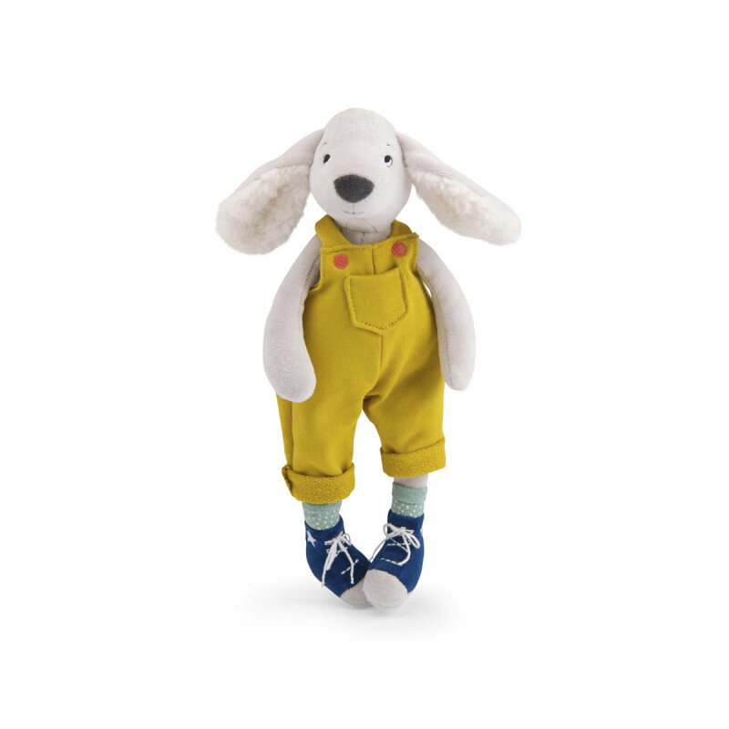 Muñeco peluche perro Pilou amarillo Puce & Pilou Moulin Roty Muñeco peluche perro Pilou amarillo Puce & Pilou Moulin Roty