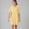 Vestido Camisero Pupa Estampa Amarillo