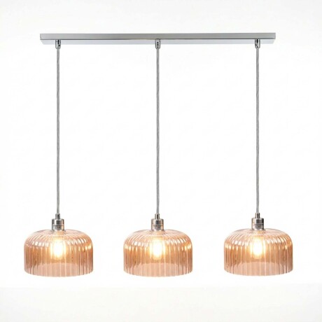 LÁMPARA DE TECHO METAL-Y-VIDRIO NATURAL-BEIGE LP95679