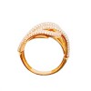 Anillo Tiras-Oro 18k-Piedra Zirconia-AN9523 conpiedra