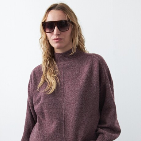 POLERA ISLAND Bordó Merlot