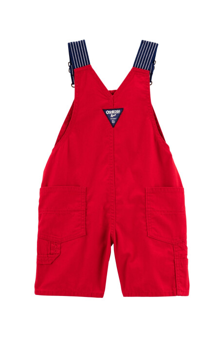 Enterito corto de algodón, rojo Sin color