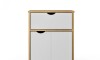 Mesa de luz 1 Cajón 1 Puerta - Linea Dublín Blanco