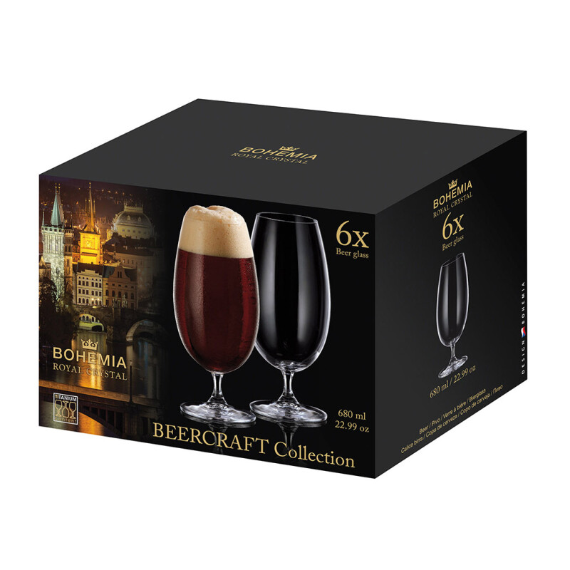 Copa Cerveza de Cristal de Bohemia 680ml - Set 6 unidades Copa Cerveza de Cristal de Bohemia 680ml - Set 6 unidades