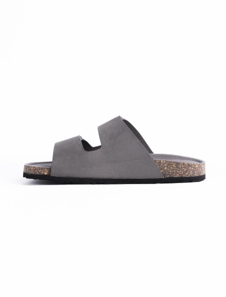 Sandalia con Velcro Marruecos Gris