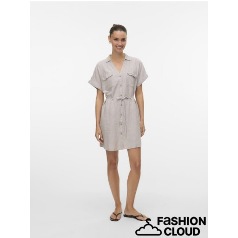 VMLINN SS SHORT SHIRT DRESS WVN NOOS Moon Rock