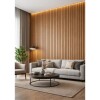 Panel Eps acanalado interior 3D Roble 2850x168x18mm Panel Eps Acanalado Interior 3d Roble 2850x168x18mm