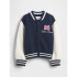 DIS MINNIE SWEATER ZIP BOMBER JACKET NAVY UNIFORM