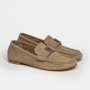 Mocasín Cannes en cuero gamuza Vison