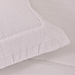 Edredon Col. Naturale Lienzo Alma con Alforzas Blanco 180 x 240 cm