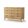 Cómoda 8 Cajones Madera - Linea Dublin Natural