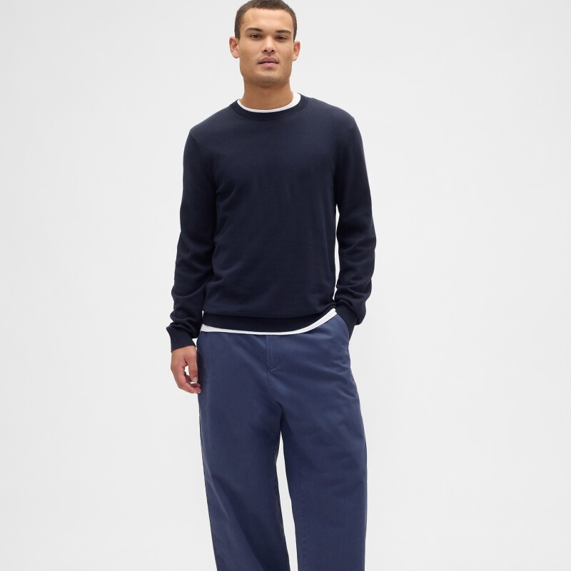 V-FA25 SOLID CORE CREW NEW CLASSIC NAVY 2