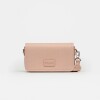 Bandolera The Flap Penny en efecto cuero saffiano Rosa