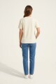 Remera m/c estampada Shells Glisten CRUDO