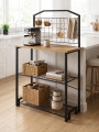 MESA AUXILIAR DE COCINA NEGRO