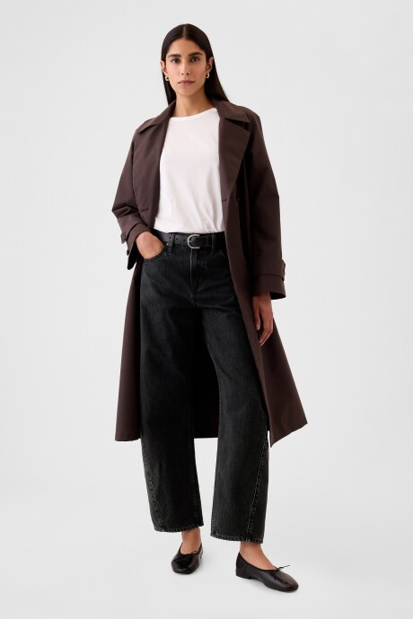 Jean Barrel Tiro Alto Mujer Black 013