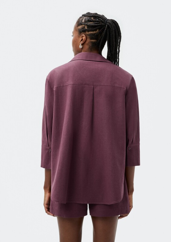 CAMISA FEM AZUL MEDIO