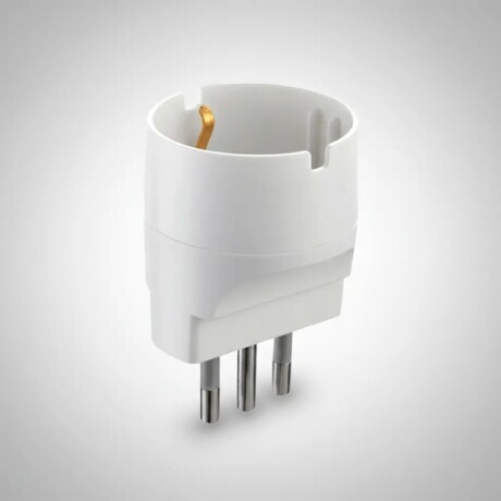ADAPTADOR SCHUKO 10A Adaptador Schuko 10A Blanco