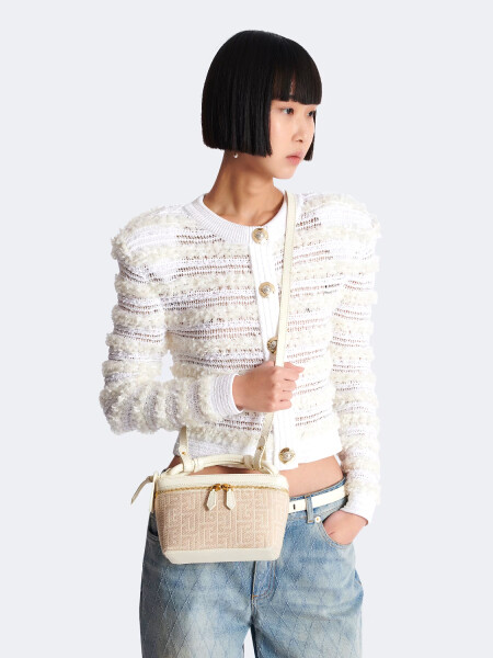 BALMAIN - VANITY CASE B-ARMY MONOGRAMMED Alta Automática