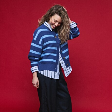 CARDIGAN STUD Azul