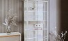Cristalero con Luz LED DUNE - Linea Manhattan Off White
