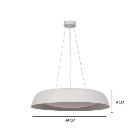 LUMINARIA COLGANTE DECORATIVA DIMERIZABLE HARLEY CCT 25W Luminaria Colgante Dimerizable Harley Blanca