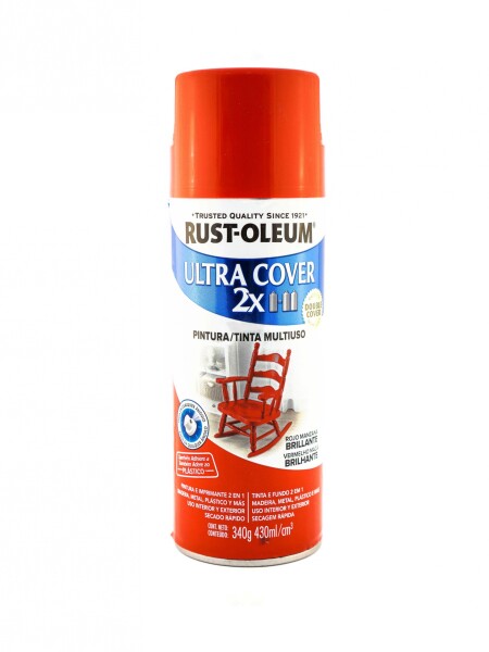 AEROSOL ULTRA COVER 2X ROJO-MANZANA BRILLANTE- 340GR N/A
