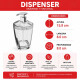 Dispensador de jabon TRANSPARENTE