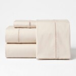 Juegos de Sábana Basic 400 hilos Beige (Bordado Beige) King