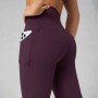 Legging Oasis High-Waisted Mujer Oxblood