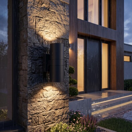 AEBC10XG Luminaria de Exterior Bidireccional Extra Grande Negro