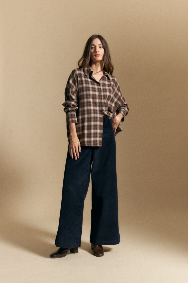 CAMISA BRIONY Marrón Corteza