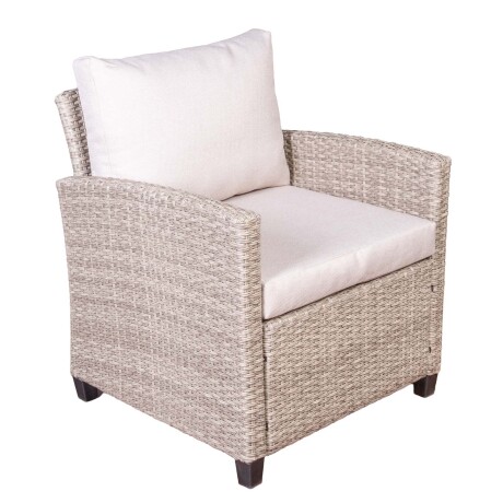 SET DE LIVING EXTERIOR RATTAN-SINTETICO NATURAL-BEIGE COZUMEL