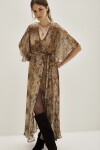 Vestido Andrea Animal Mini Marron