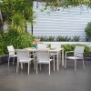 Mesa De Aluminio Para Jardín - Urbanite - 160x90 Beige