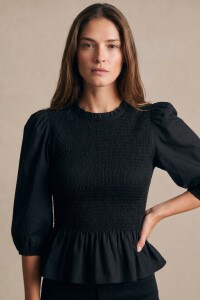 Blusa Smock Negro