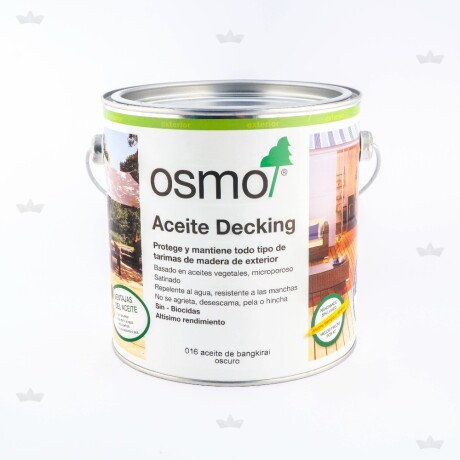 OSMO 016 ACEITE DECKING BANGKIRAI OSCURO 2.5 LT. N/A