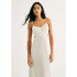 VESTIDO MIDI FEM OFF WHITE