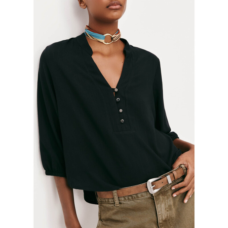 BLUSA FEM PRETO ESCURO