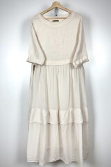 VESTIDO LINO/ALGODON OLMO BEIGE