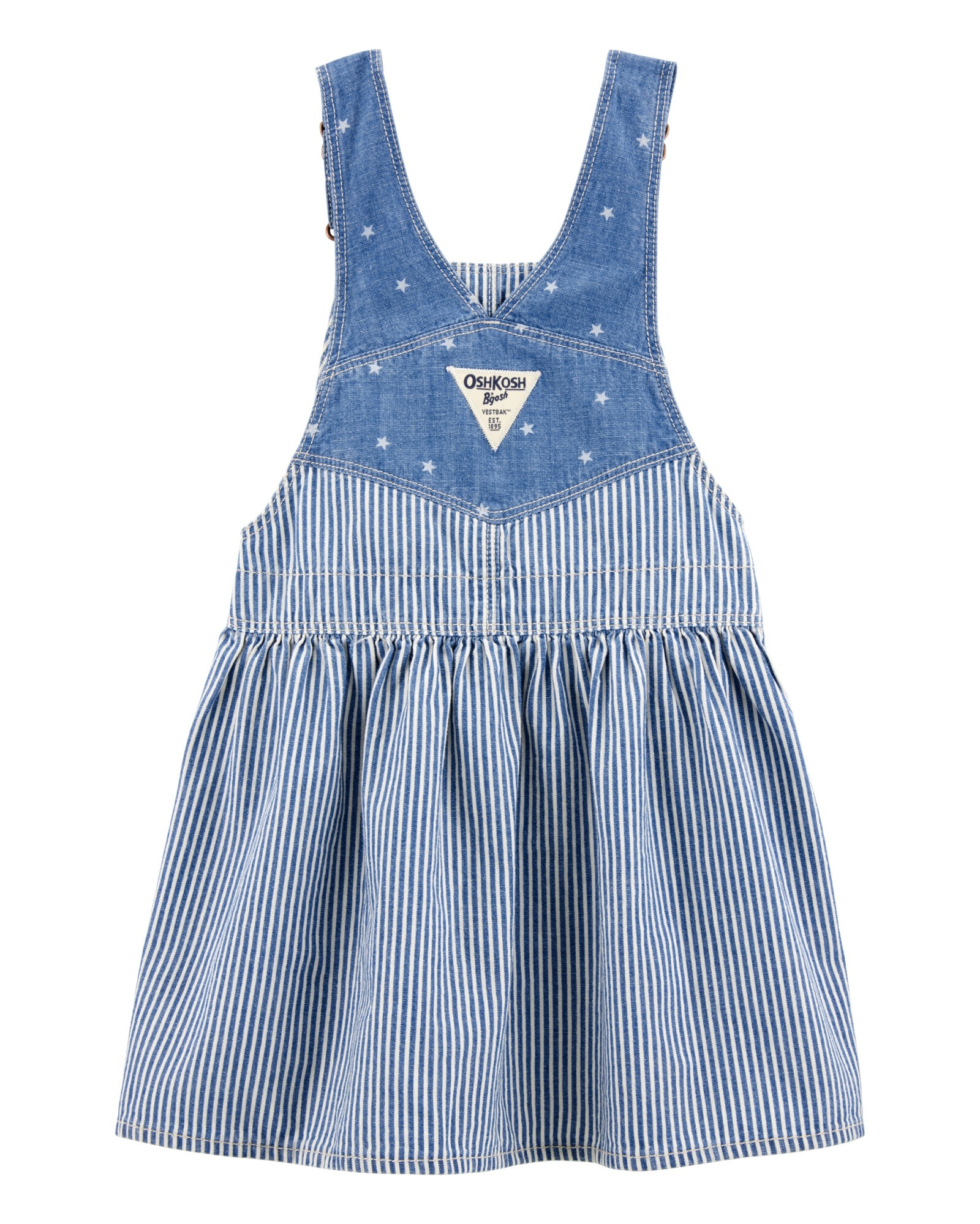 Jumper de chambray, diseño a rayas Sin color