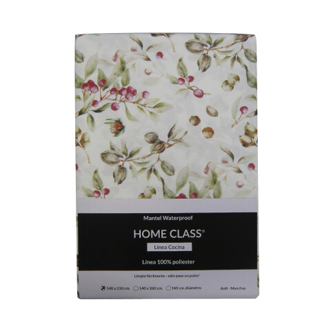 Mantel Waterproof Home Class 140 x 210 cm 4571 FLOR BLANCO